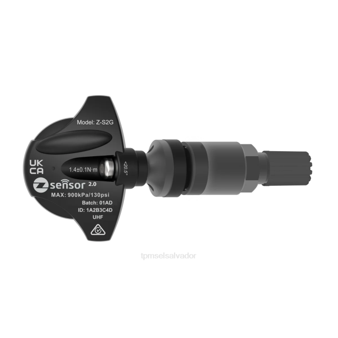 Sensor De Presión De Neumáticos Onix 20LL53 Holden oe sensor tpms de repuesto - oe p/n 95712232, 13598773 frecuencia 433mhz vástago de válvula de metal - gris oscuro